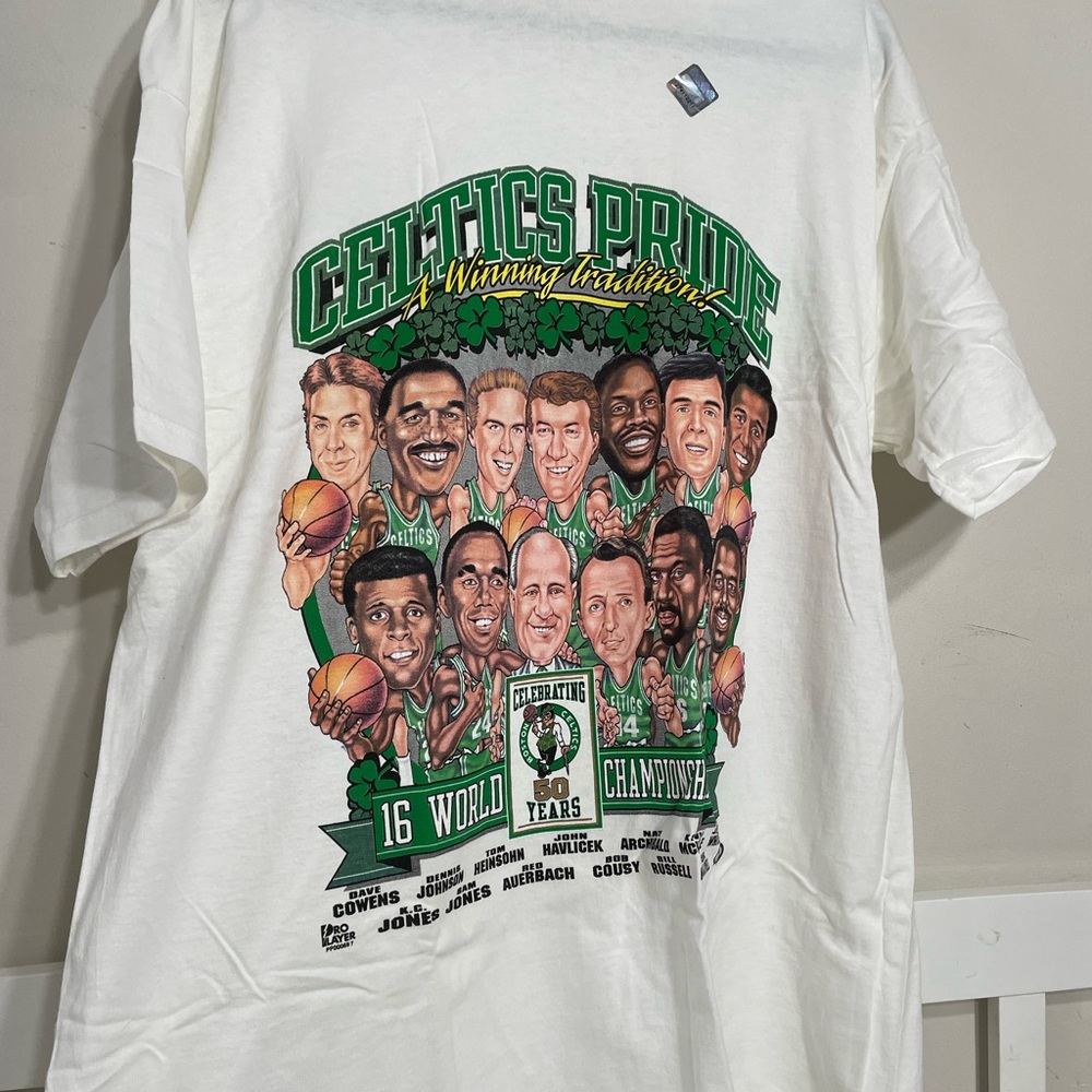 Vintage Boston Celtics 50th anniversary Fruit of the Loom Heavy T shirts.